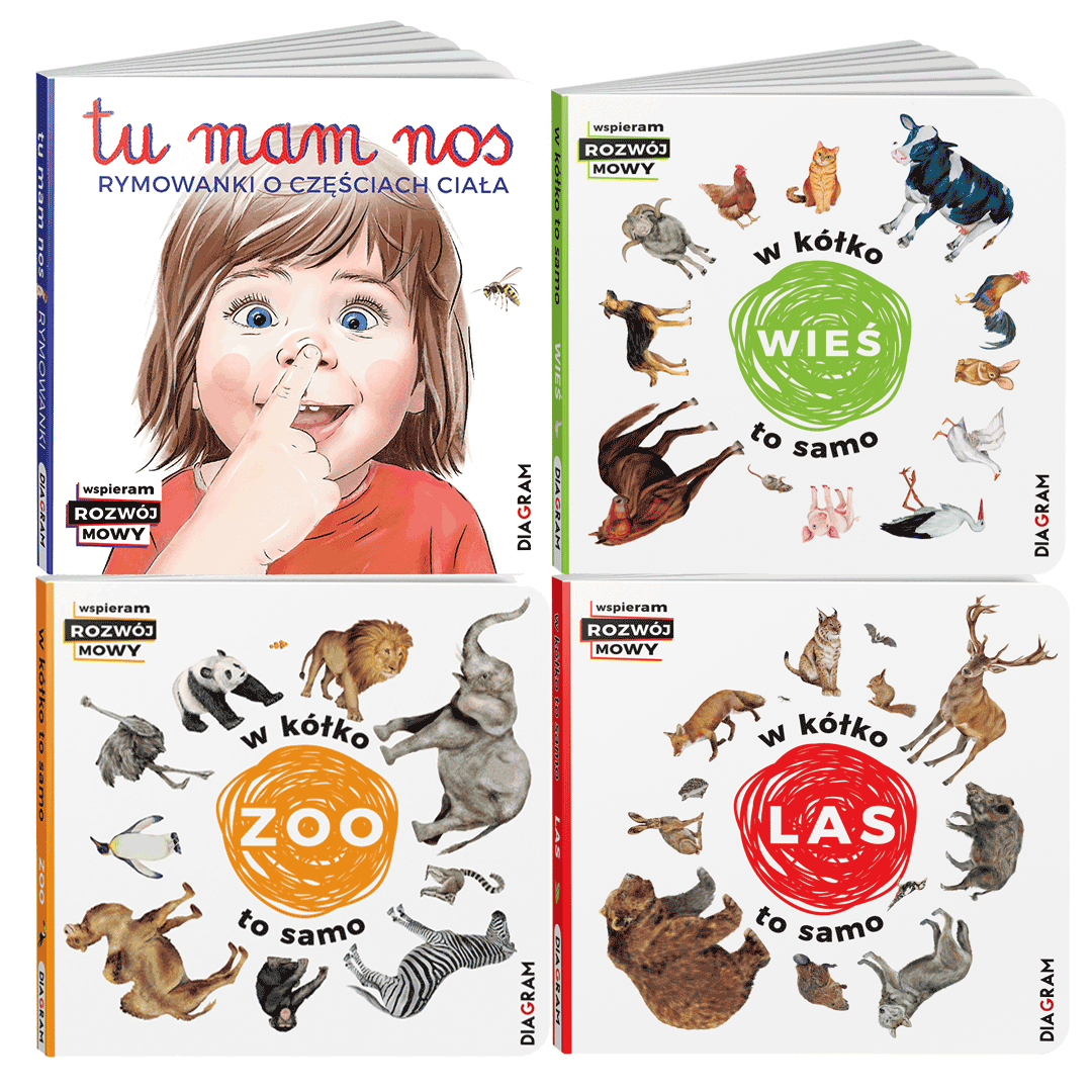 Pakiet 4 książek: Wspieram rozwój mowy