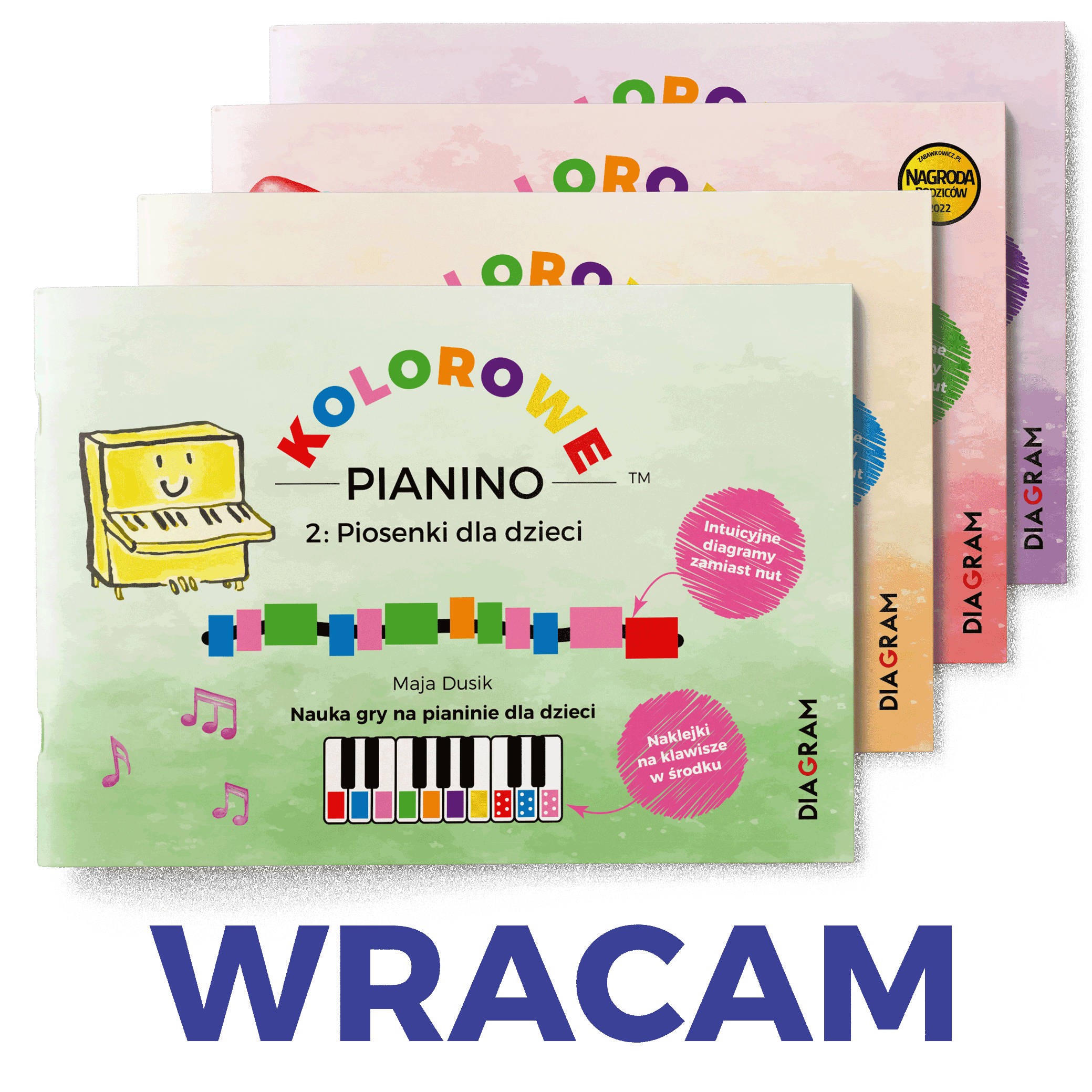 Kolorowe Pianino WRACAM 2+3+4+5