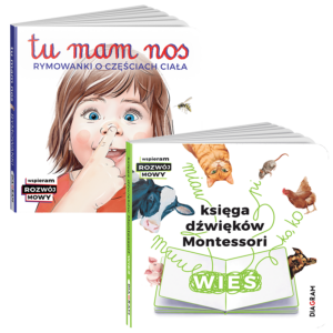 Pakiet książek Montessori dla dziecka pierwsze słowa maluszka