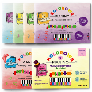 Zestaw: 6 książek Kolorowe Pianino